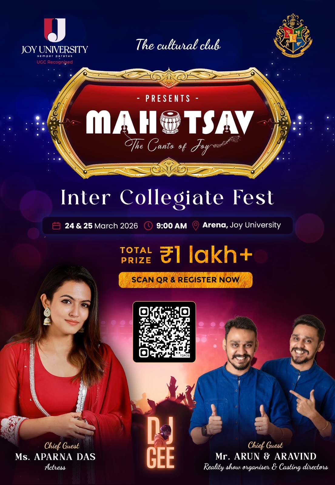 Mahotsav 2026 Cultural Fest Poster 