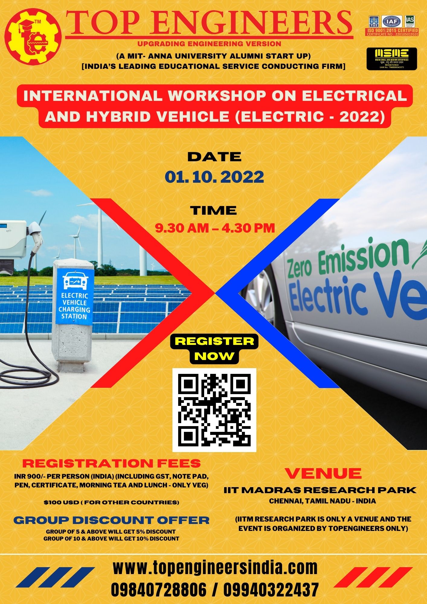 International Workshop on Electric and Hybrid Vehicle (Electric - 2022)