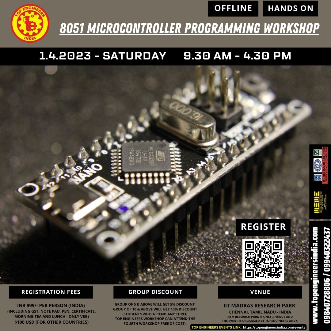 8051 Microcontroller Programming Workshop 2023