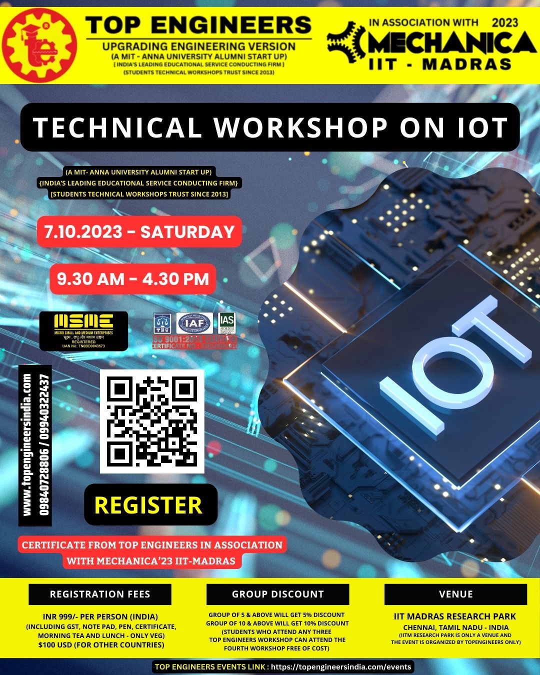 Technical Workshop on IoT 2023