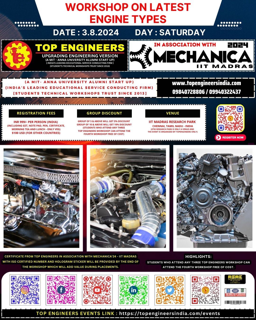 Workshop on Latest Engine Types 2024