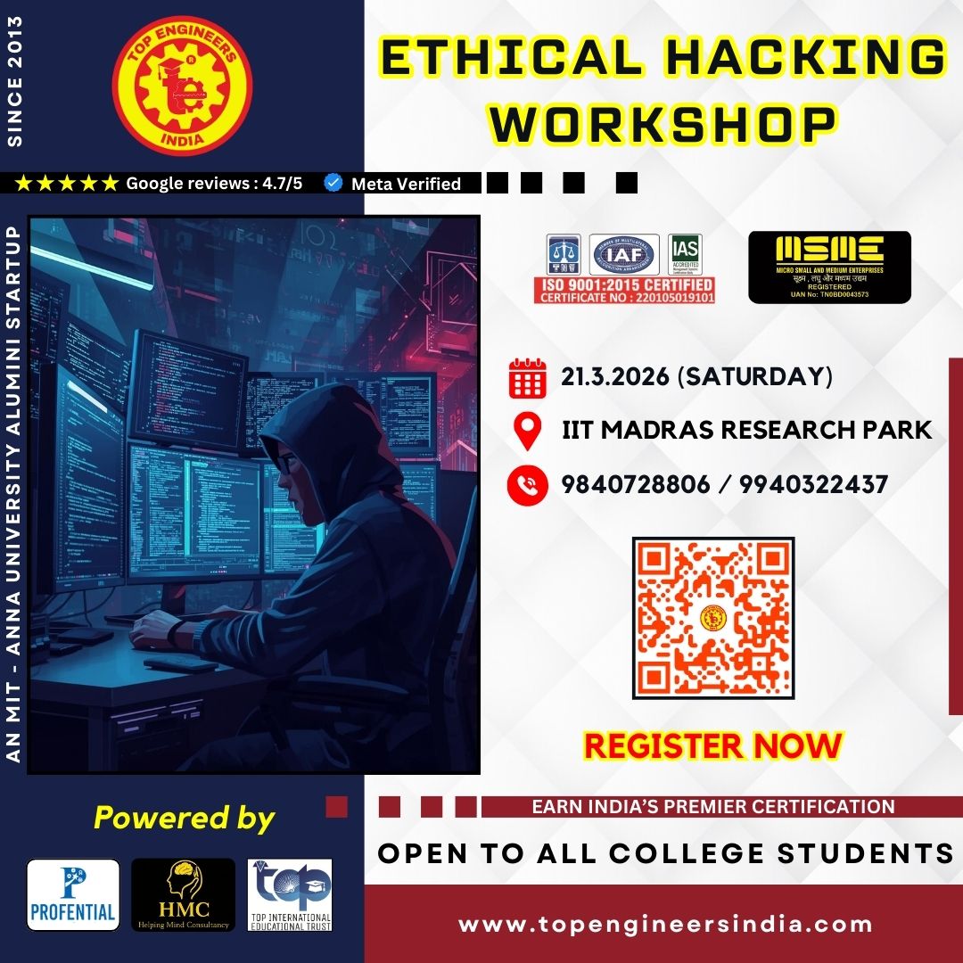 Ethical Hacking Workshop 2026 Workshop Poster 