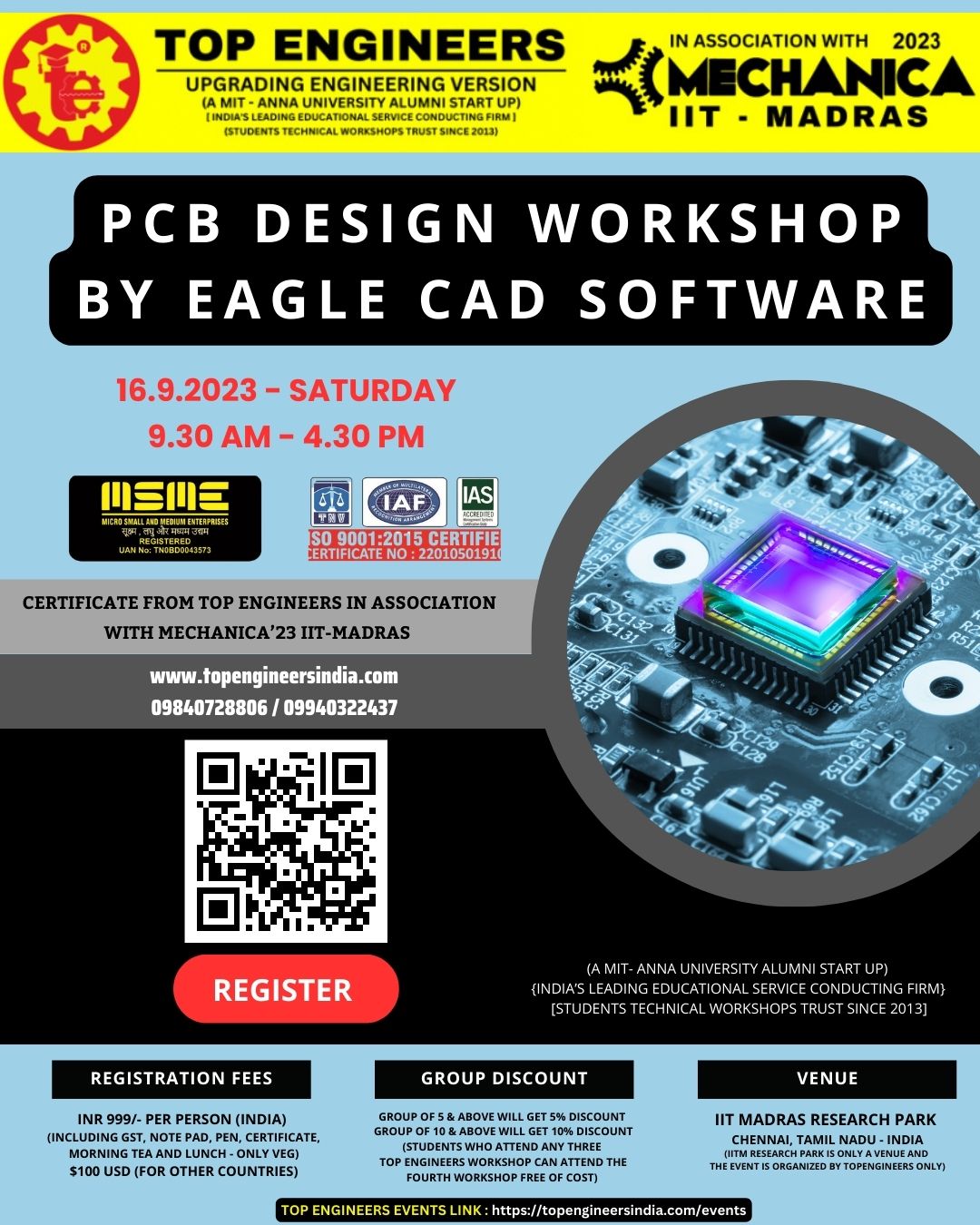 Pcb Design Bworkshop by Eagle Cad Software 2023