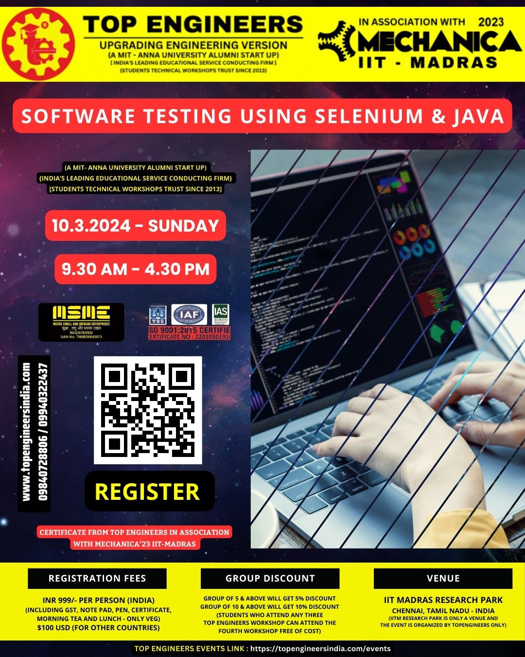 Software Testing using Selenium and Java 2024