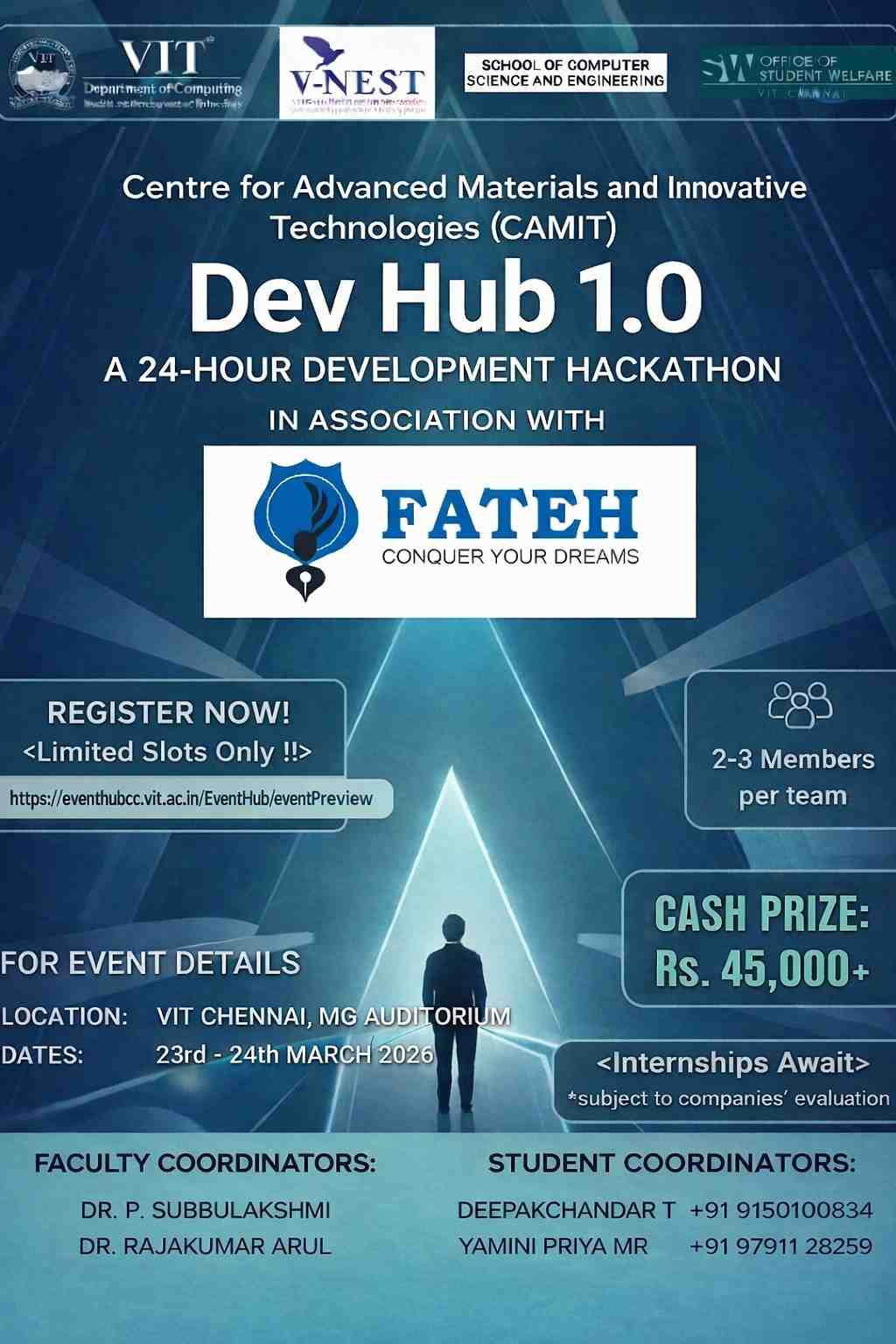 Dev hub 1.0 Hackathon Poster 