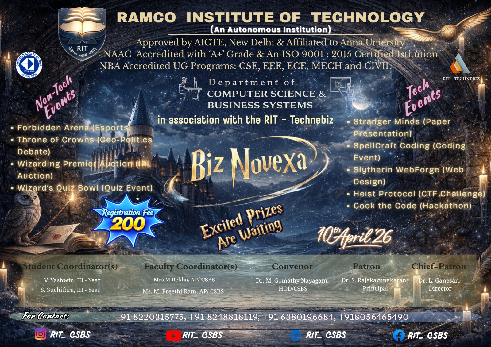 RIT-BIZNOVEXA 2026 Technical Symposium Poster 
