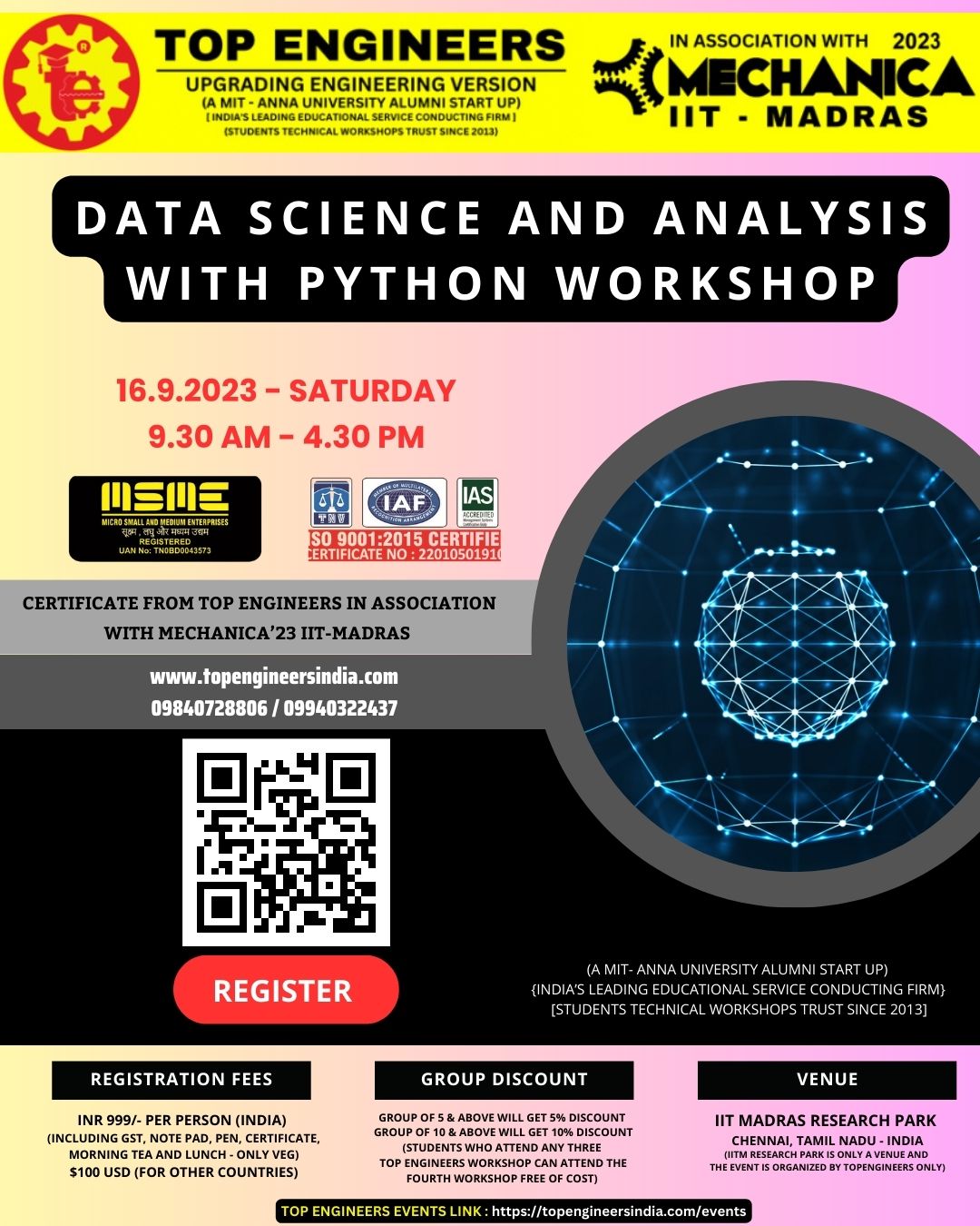 Data Science and Analysis with Python Workshop 2023