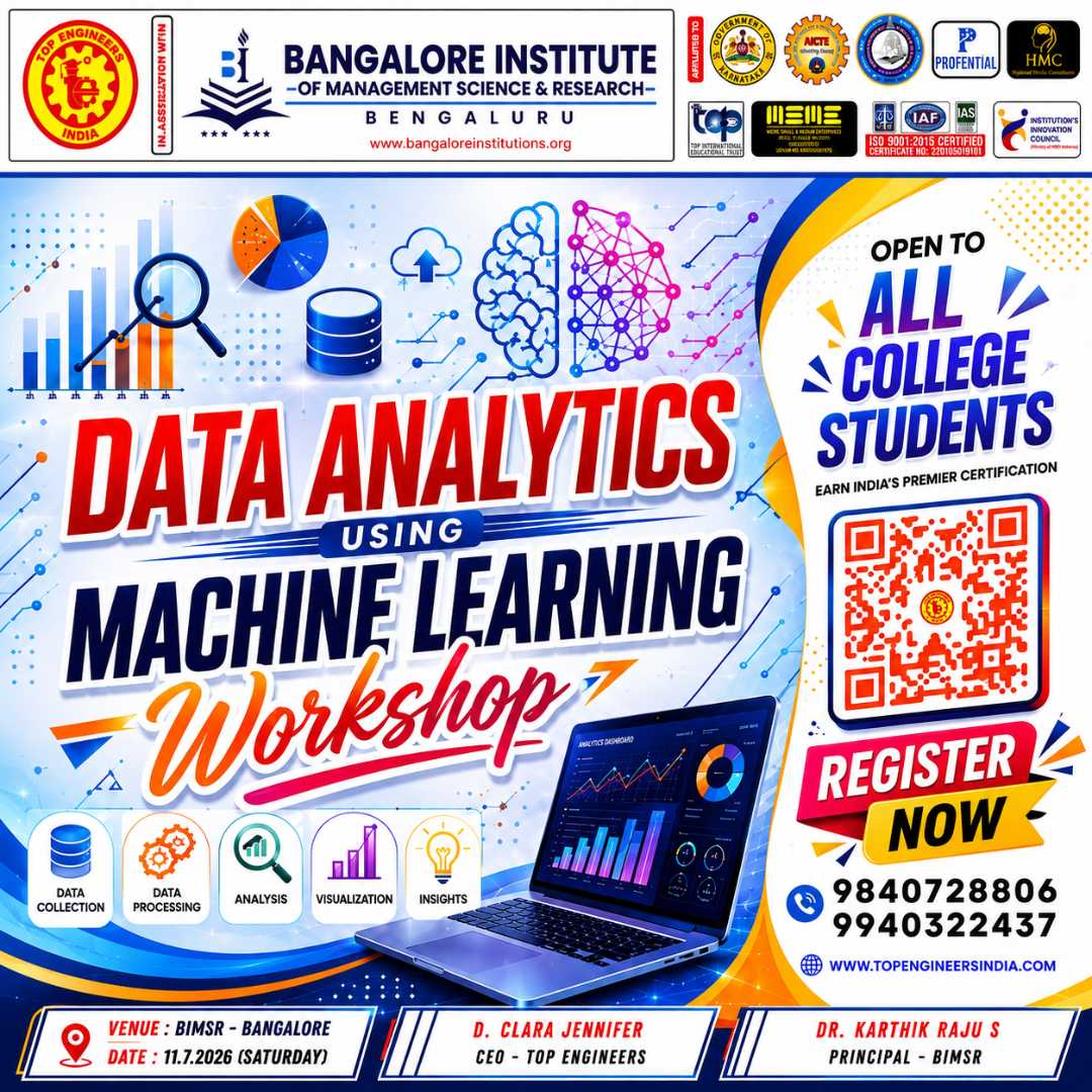 Data Analytics using Machine Learning Workshop 2026 Workshop Poster 