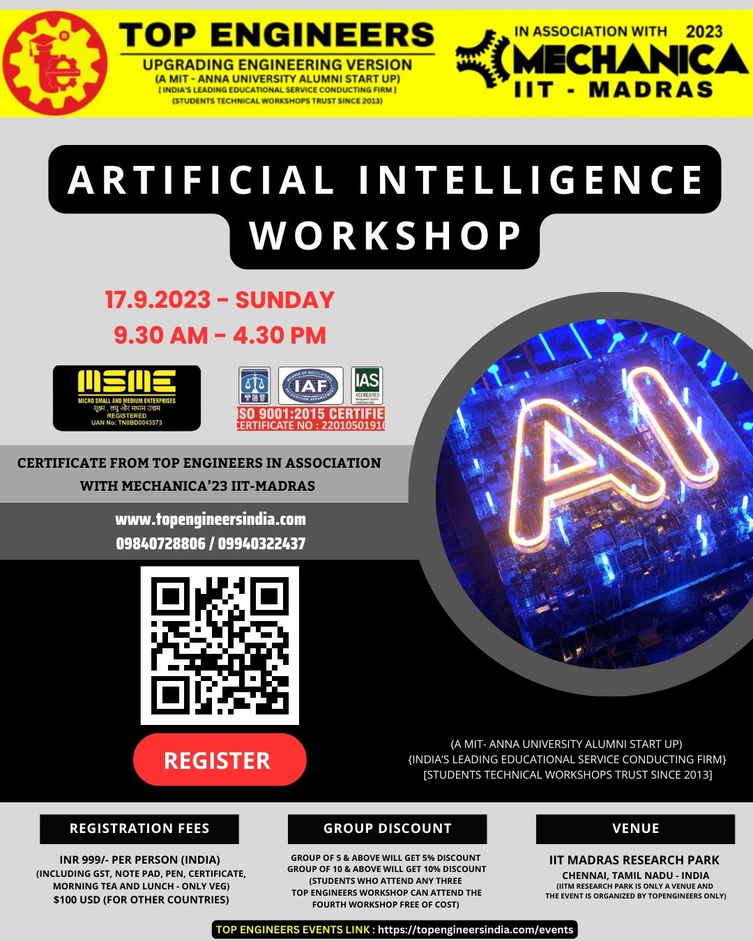 Artificial Intelligence Workshop 2023