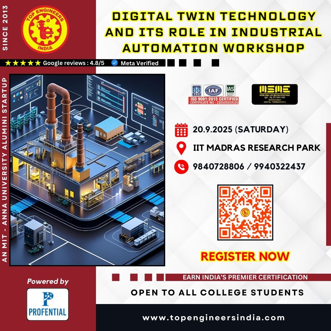 Digital Twin Technology and its Role in industrial automation Workshop 2025