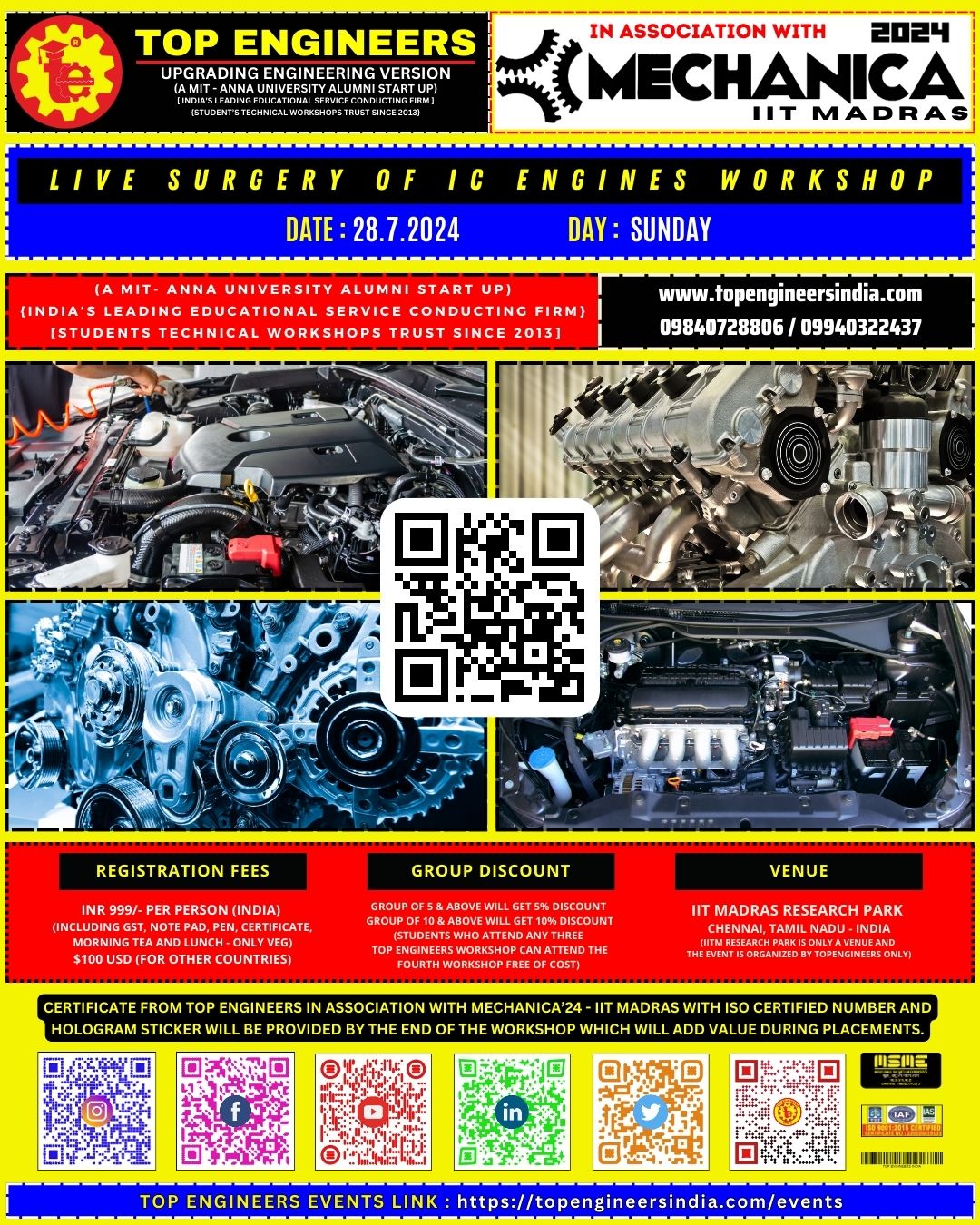 Live Surgery of IC Engines Workshop 2024