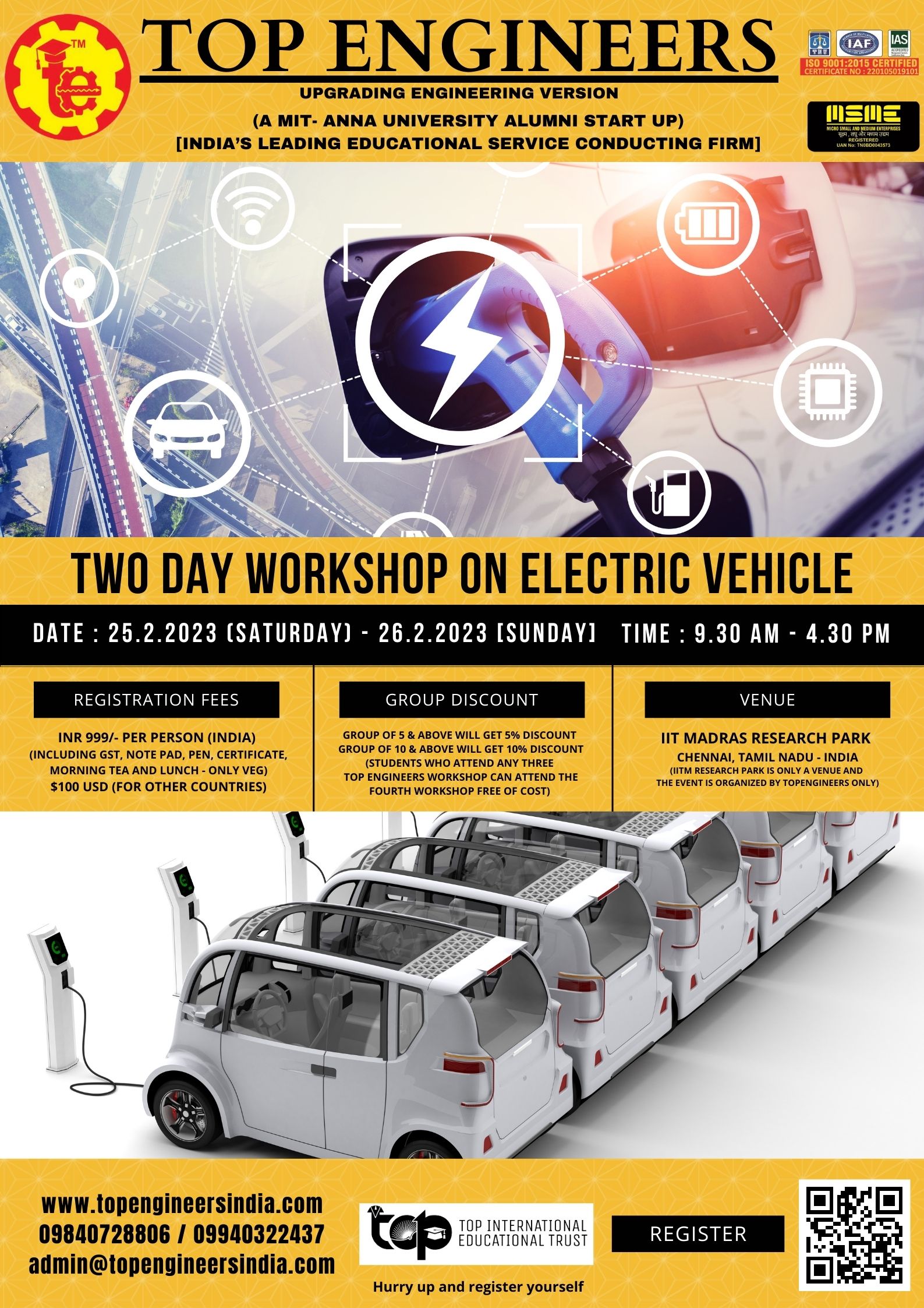 IIT Madras to launch master's program on electric vehicles