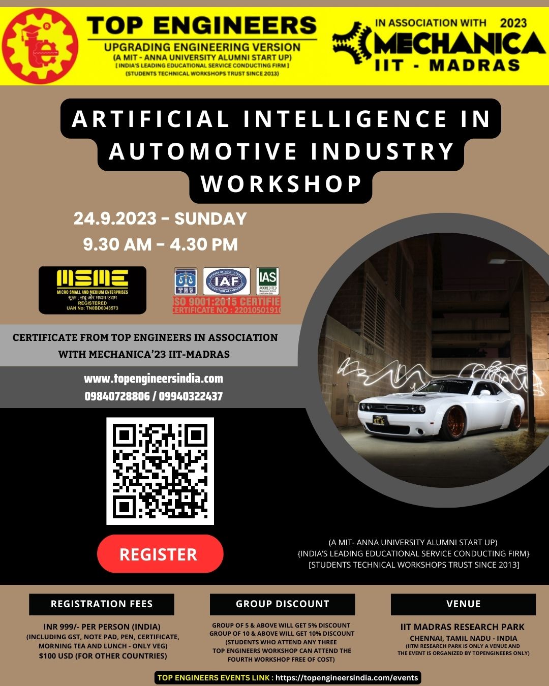 Artificial Intelligence in Automotive Industry Workshop 2023