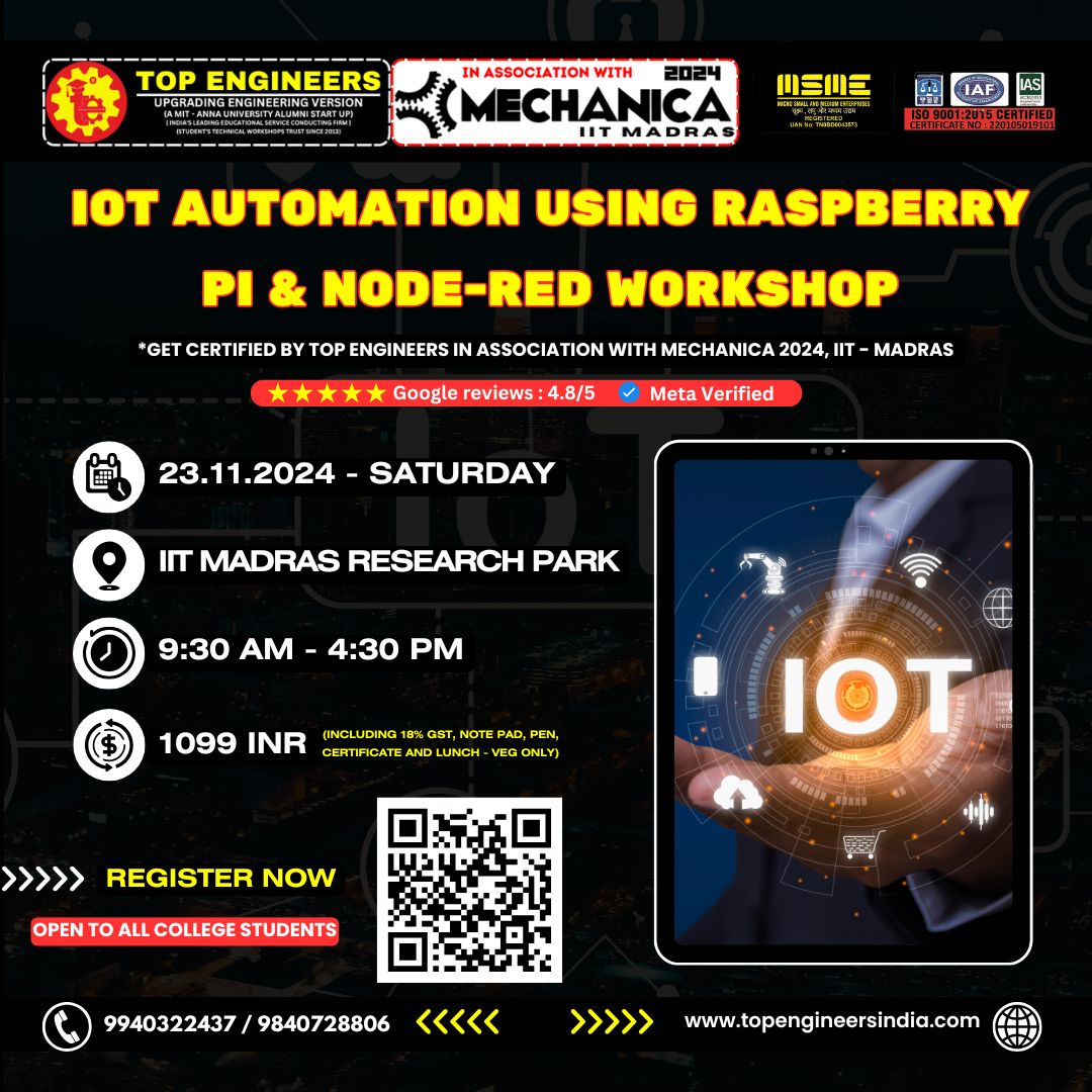 IotT Automation using Raspberry Pi & Node-red Workshop 2024