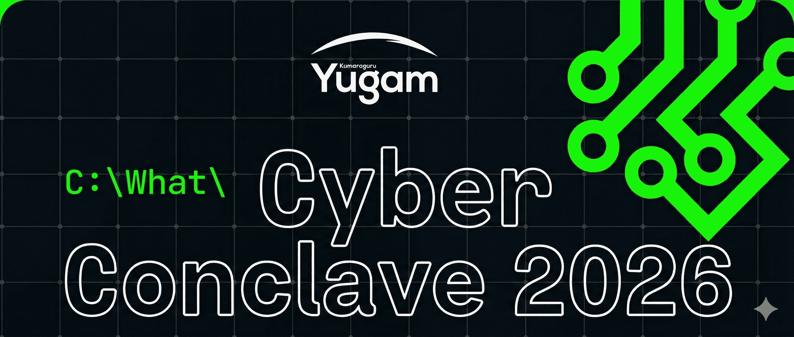 Cyber Conclave 2026 Yugam 2026 Technical Event Poster 