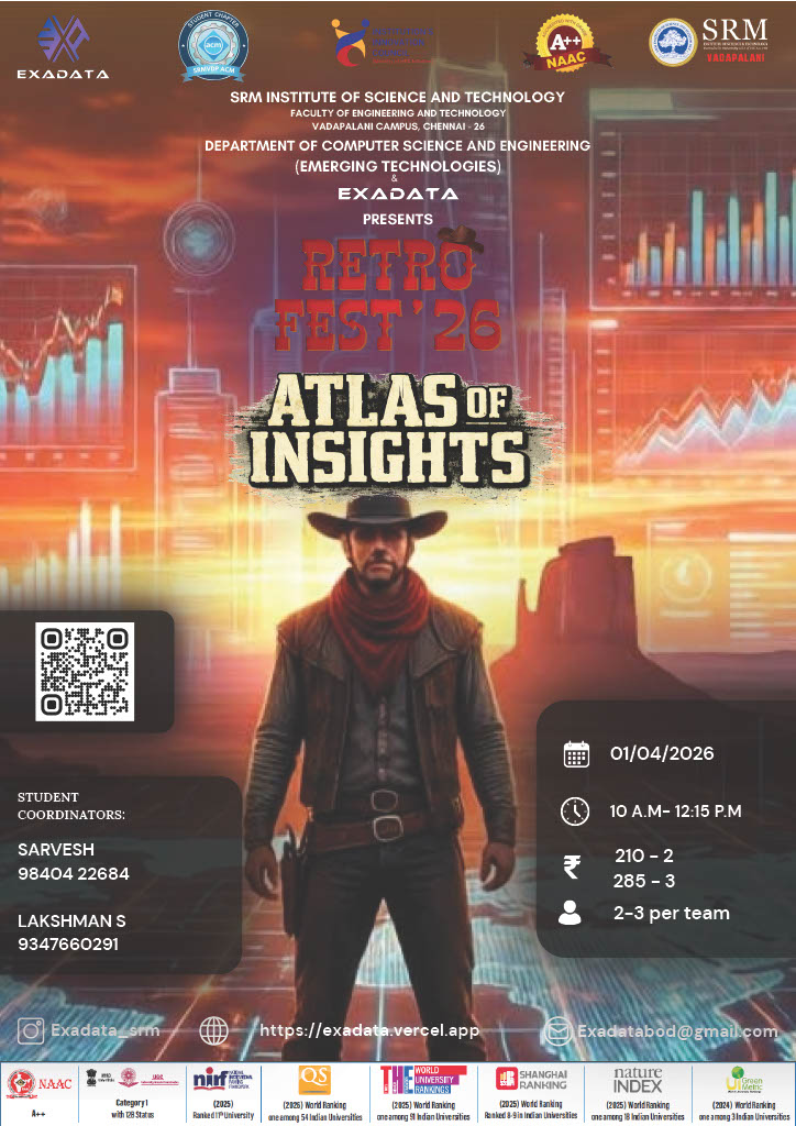 RetroFest'26 Atlas of Insights Technical Event Poster 