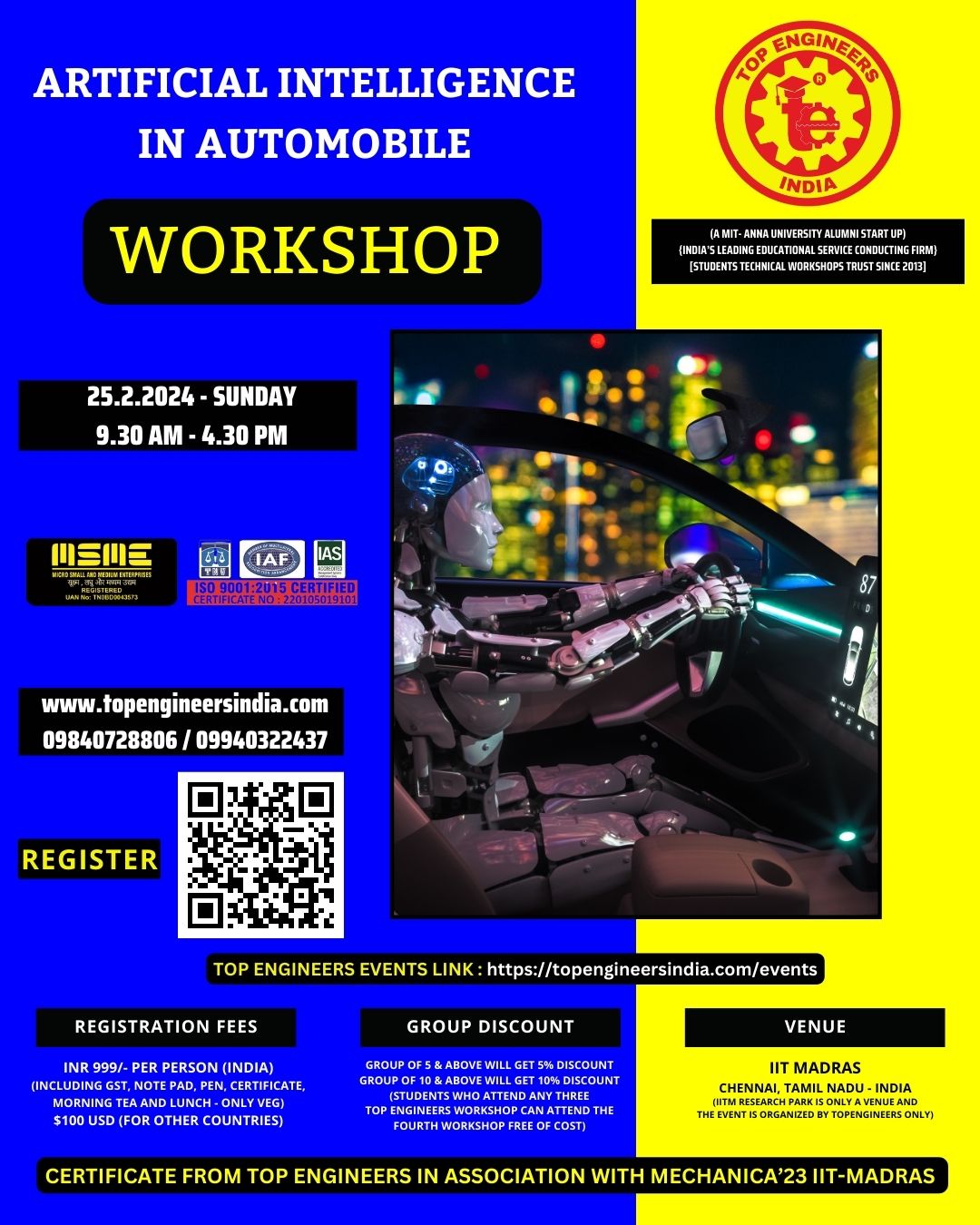 Artificial Intelligence in Automobile Workshop 2024