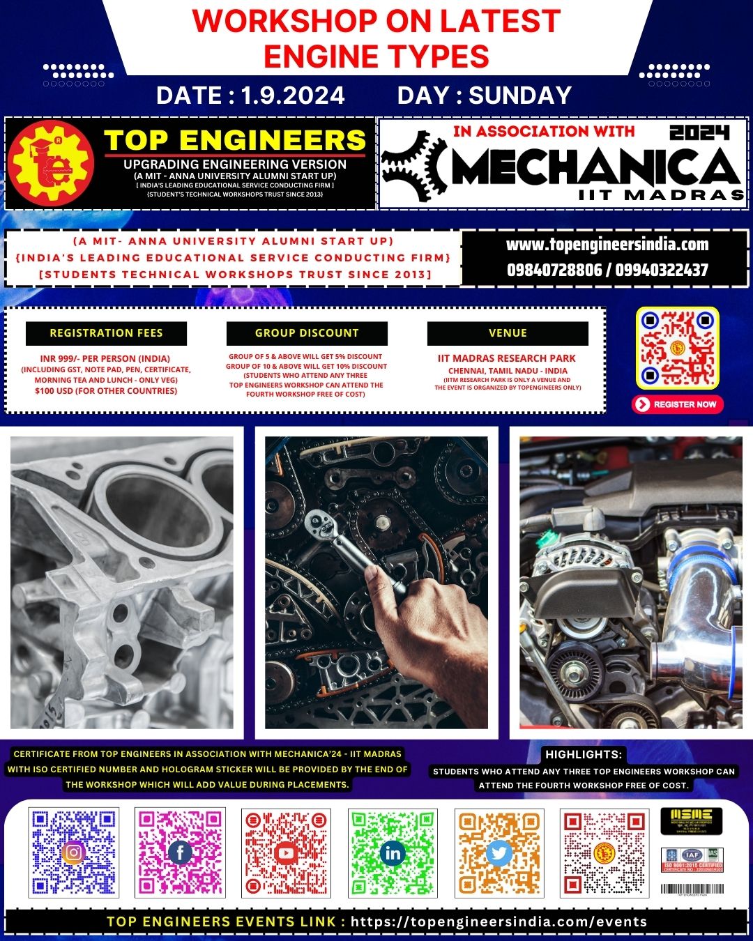Workshop on Latest Engine Types 2024