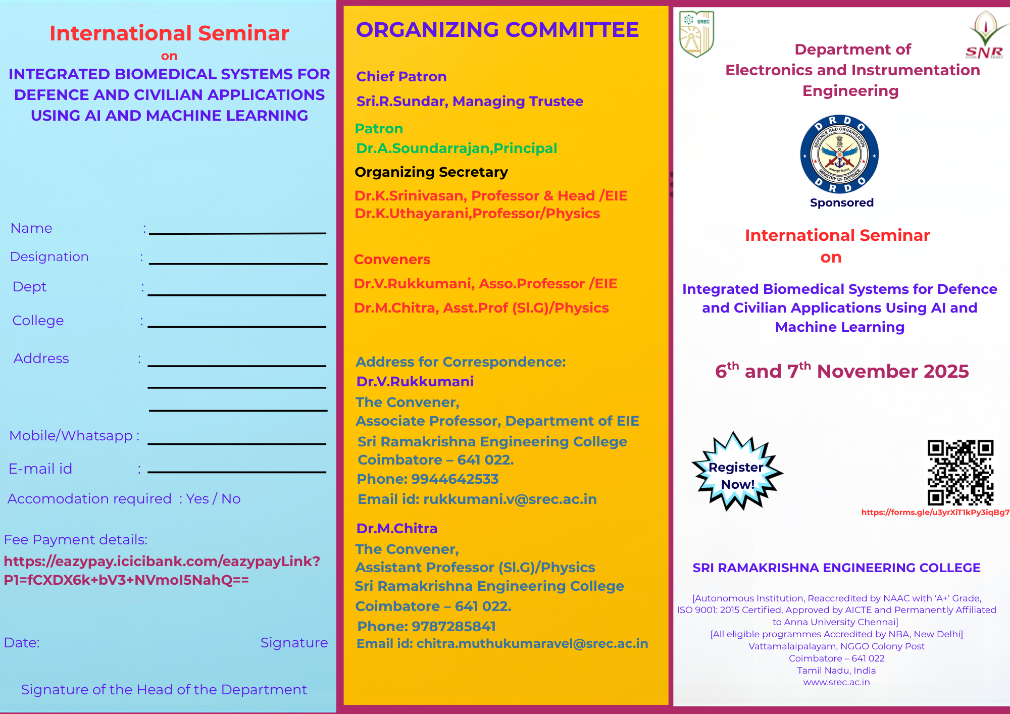 Integrated Biomedical Systems for Defence and Civilian Applications Using AI and Machine Learning 2025