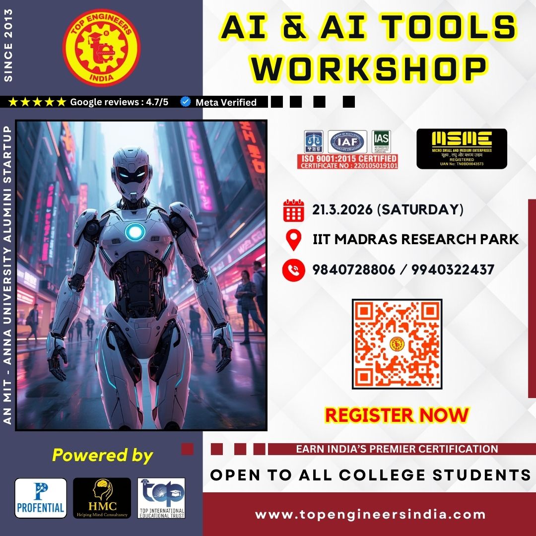 AI & AI tools Workshop 2026 Workshop Poster 