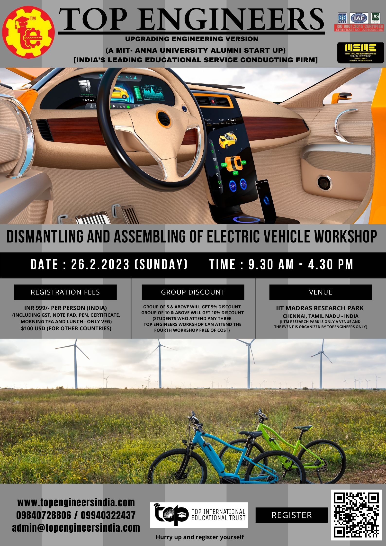 Dismantling and Assembling of Electric Vehicle Workshop 2023