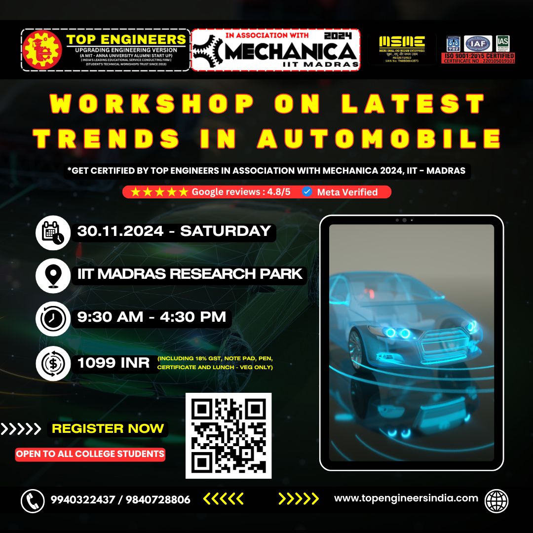 Workshop on Latest Trends in Automobile 2024