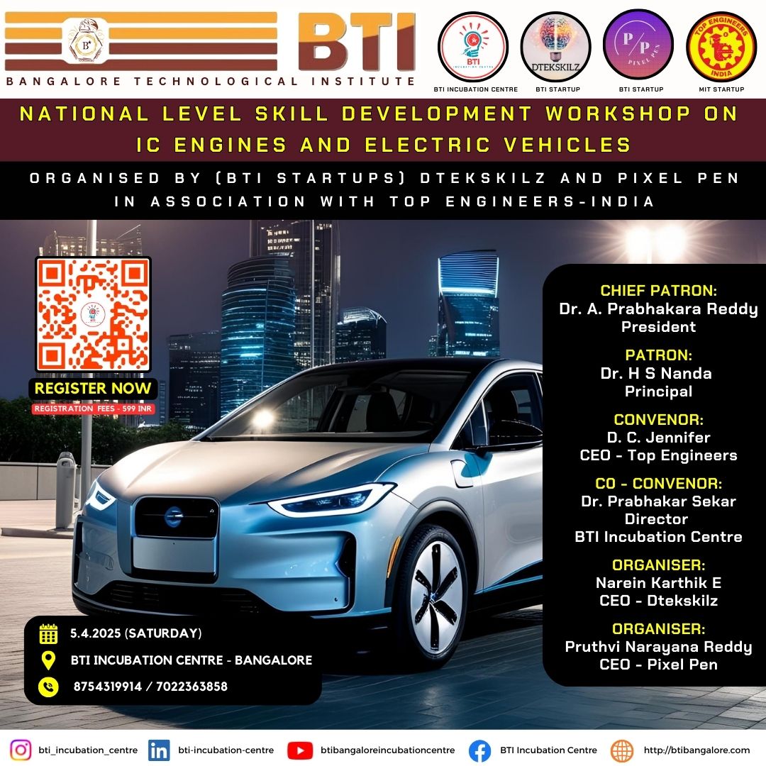 National Level Skill Development Workshop on IC Engines and Electric Vehicles 2025