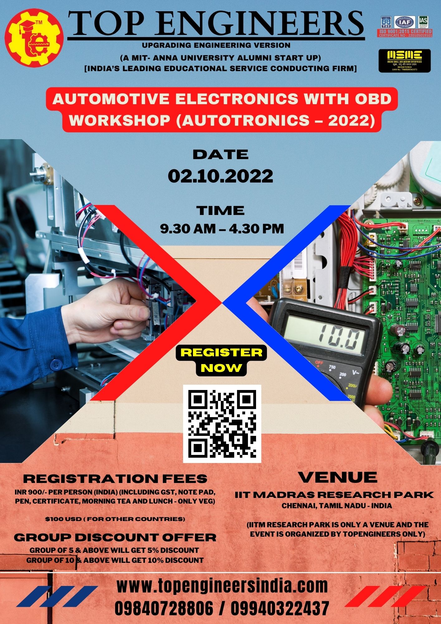 Automotive Electronics with Obd Workshop (Autotronics – 2022)