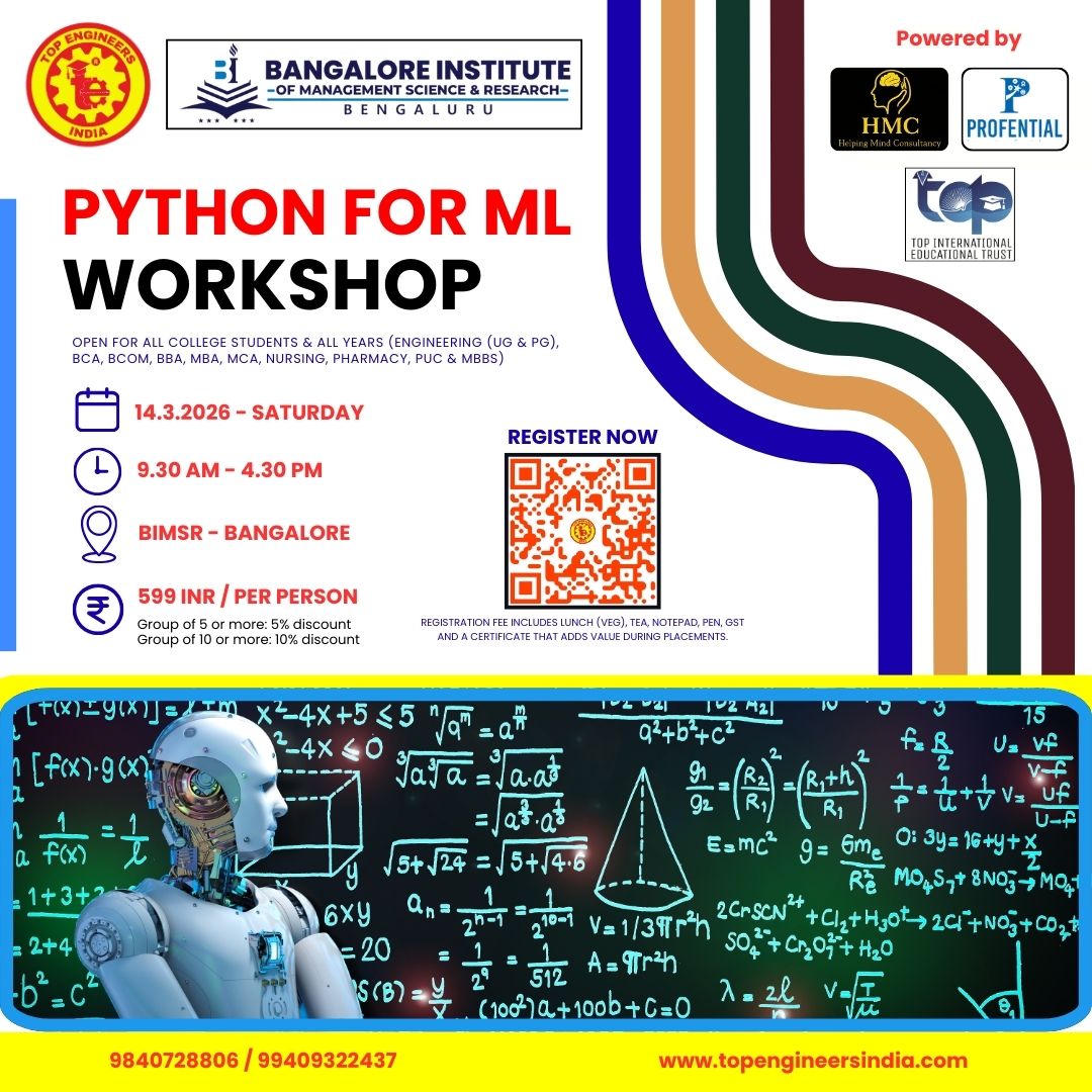 Python for ML Workshop 2026 Workshop Poster 