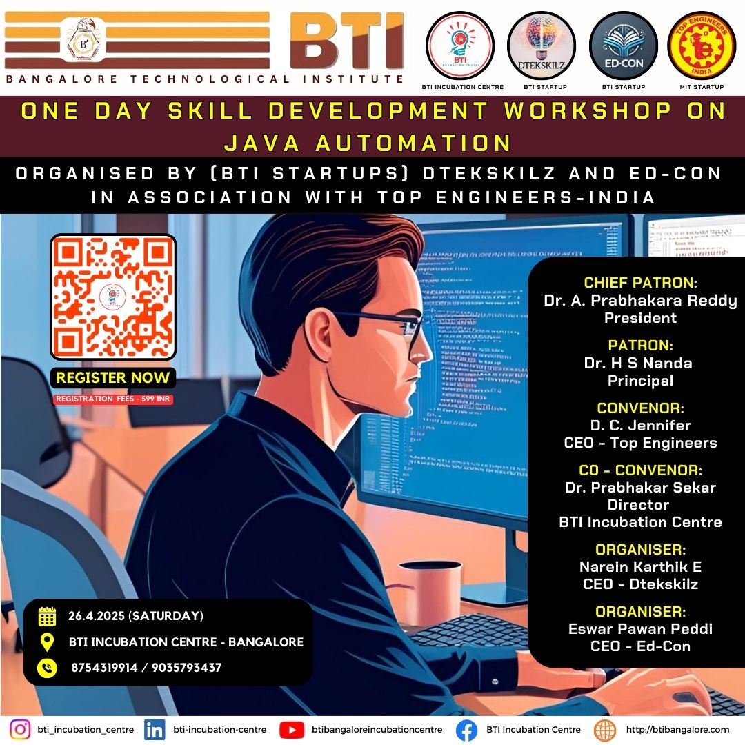One Day Skill Development Workshop on Java Automation 2025