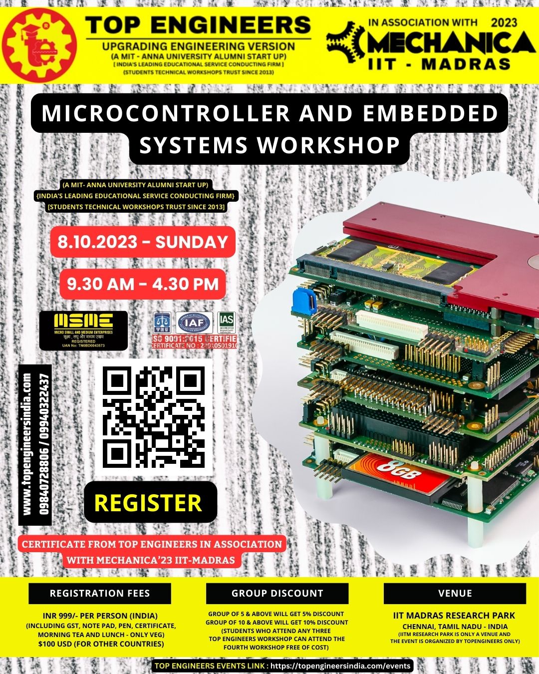 Microcontroller and Embedded Systems Workshop 2023