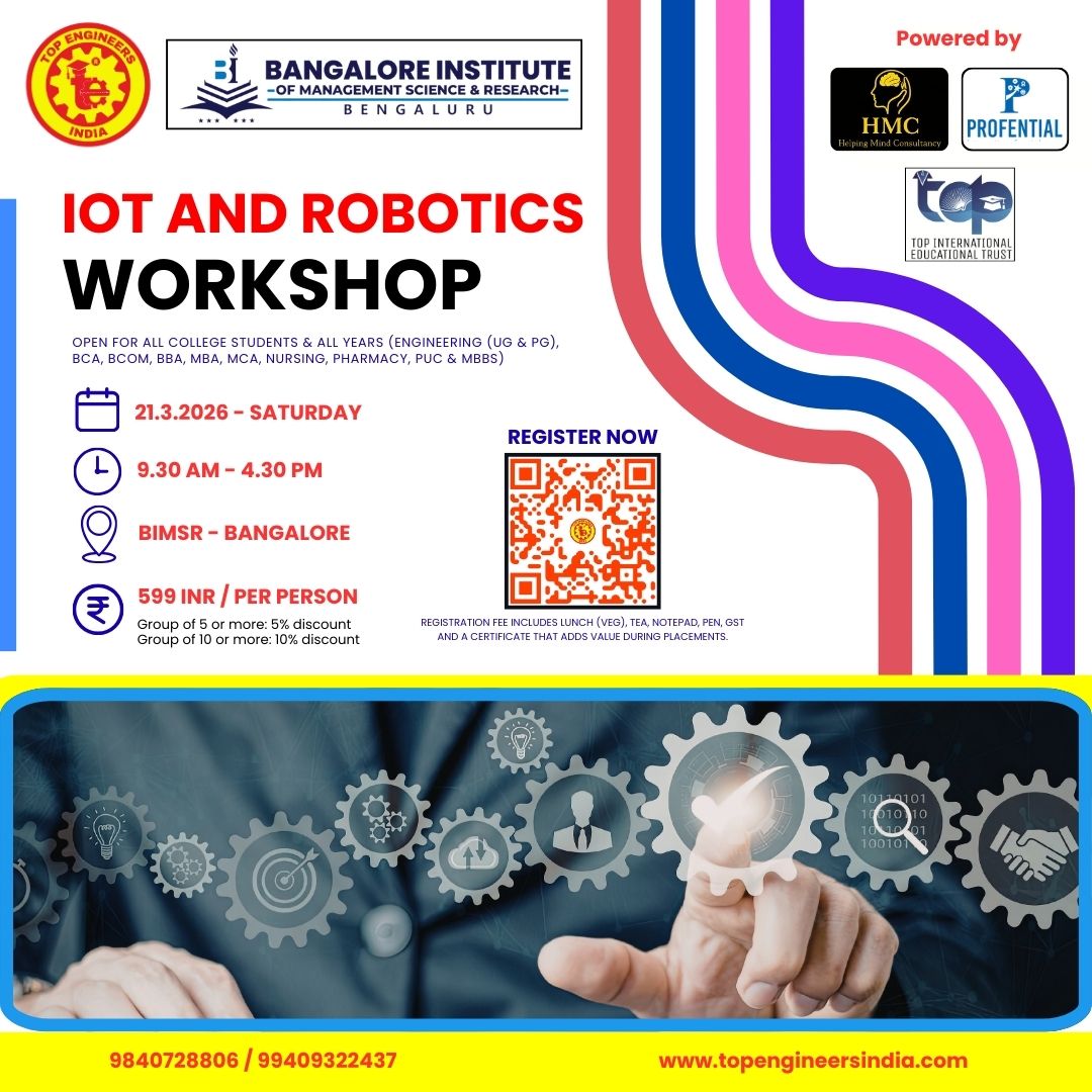 IoT and Robotics Workshop 2026 Workshop Poster 