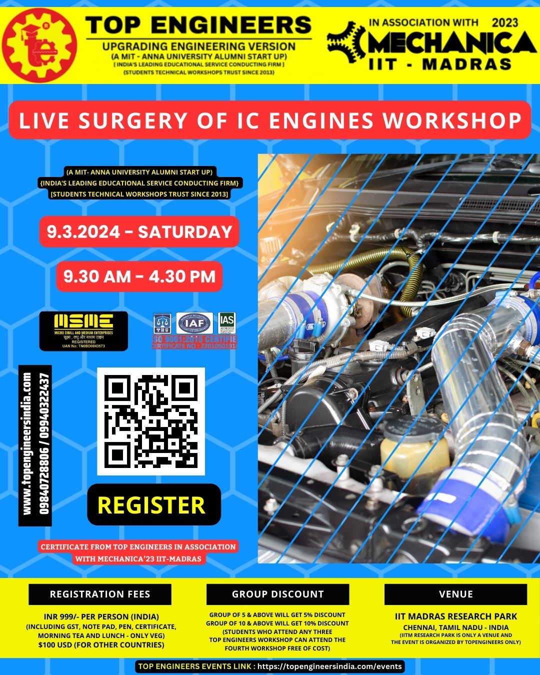 Live Surgery of IC Engines Workshop 2024