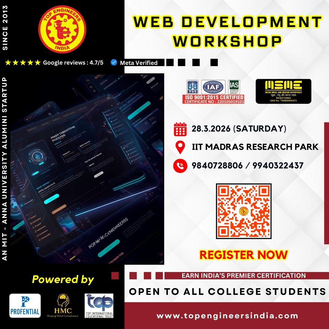 Web Development Workshop 2026 Workshop Poster 