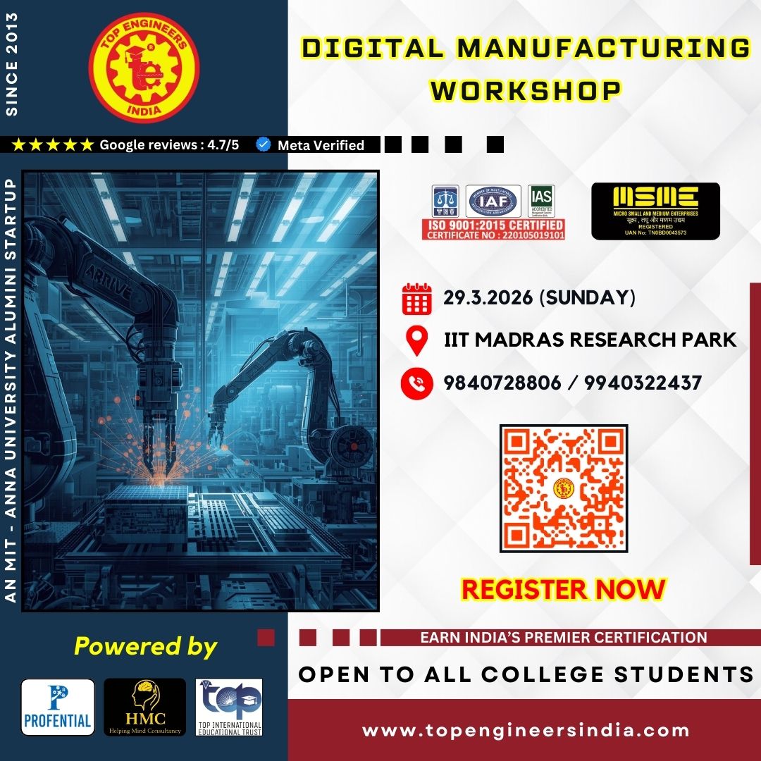 Digital Manufacturing Workshop 2026 Workshop Poster 