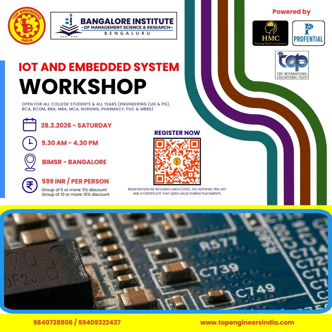 IoT and Embedded System Workshop 2026 Workshop Poster 