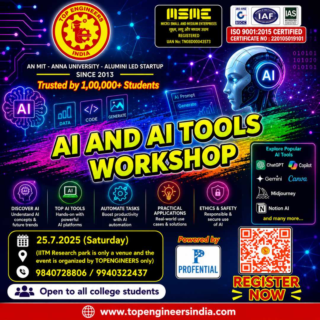 AI and AI Tools Workshop 2026 Workshop Poster 