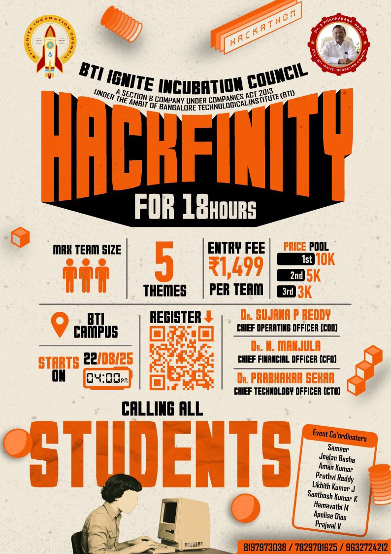 Hackfinity 2025 (18 Hours Hackathon Competition) 2025
