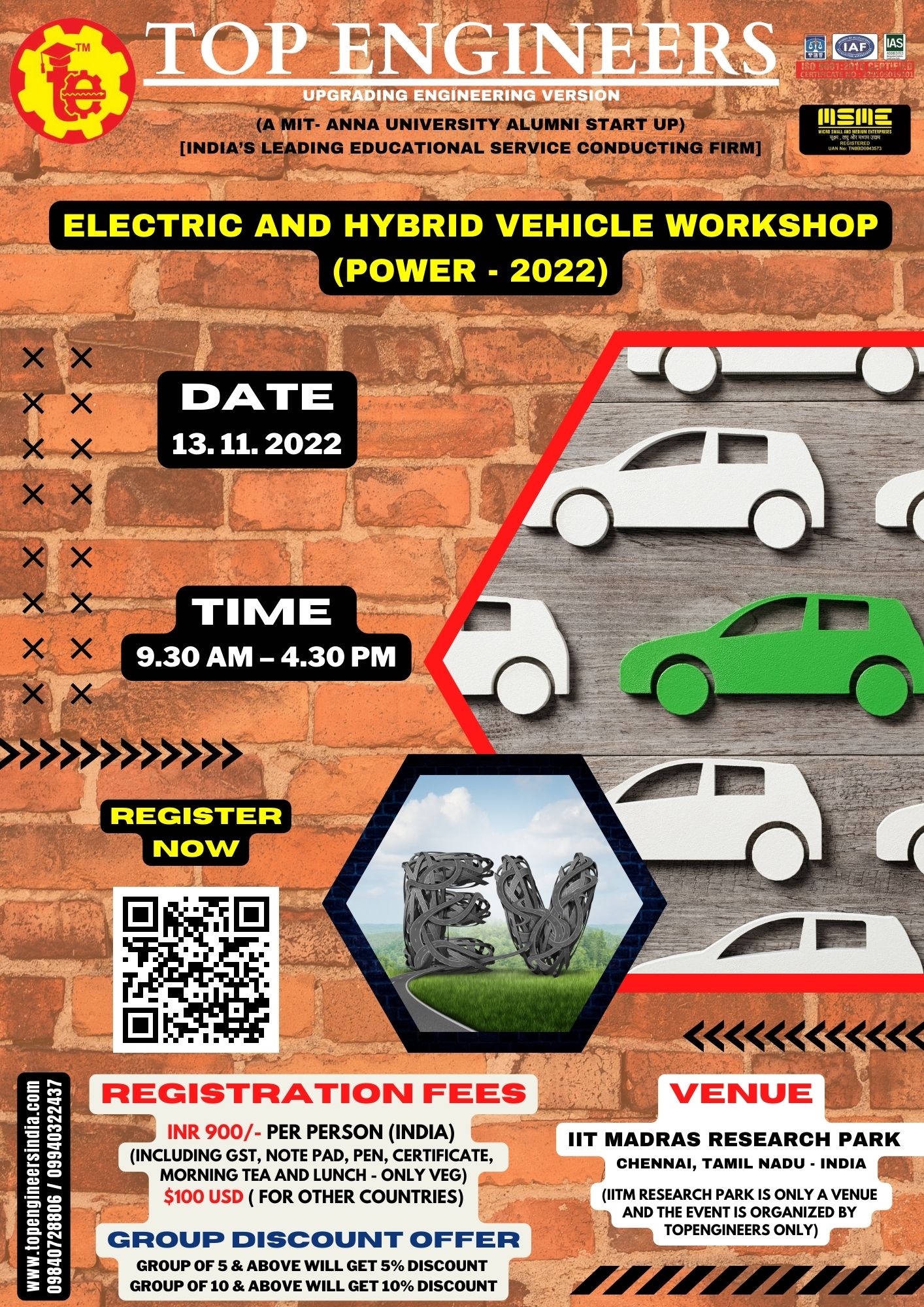 Electric and Hybrid Vehicle Workshop (Power - 2022)