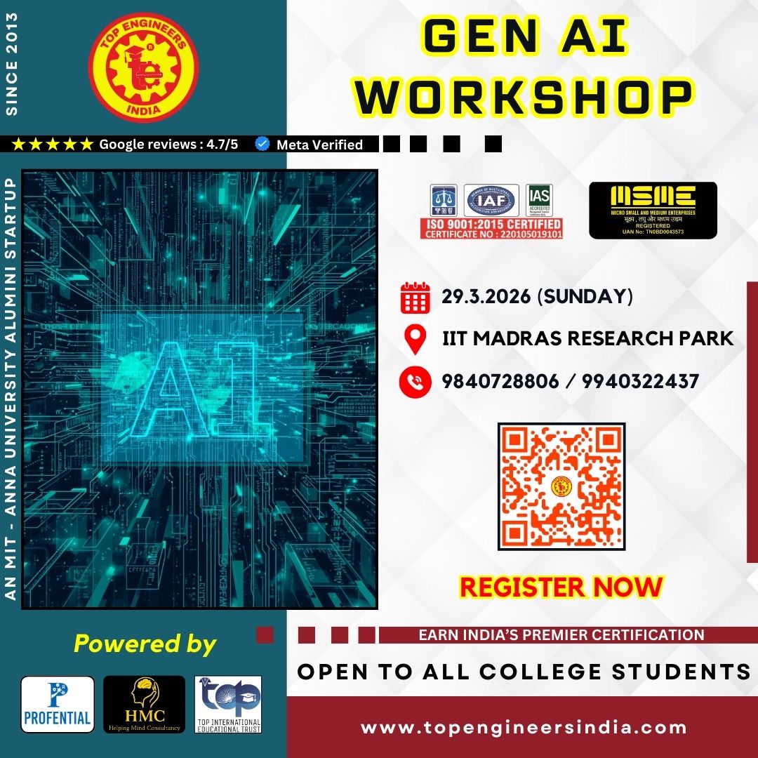 Gen AI Workshop 2026 Workshop Poster 