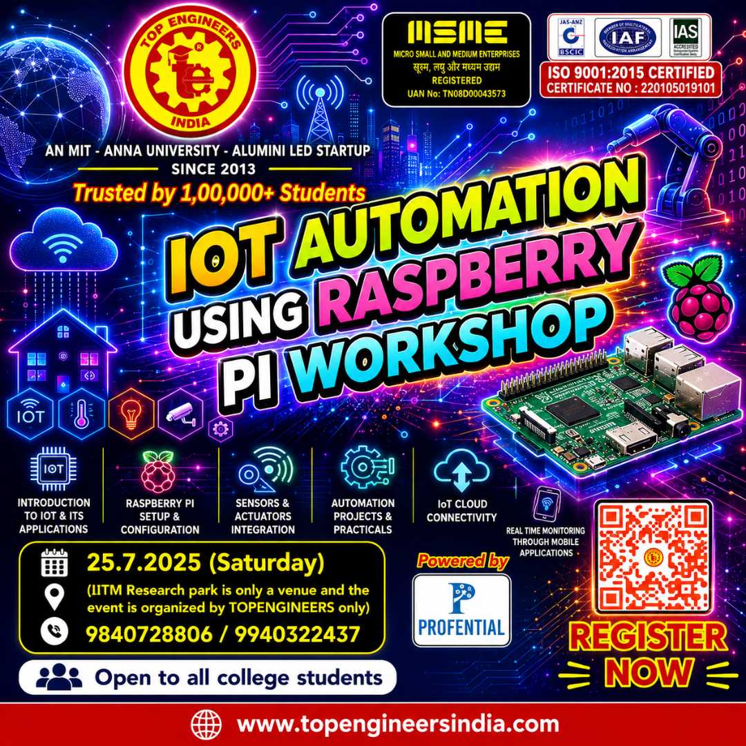 IoT Automation using Raspberry Pi Workshop 2026 Workshop Poster 