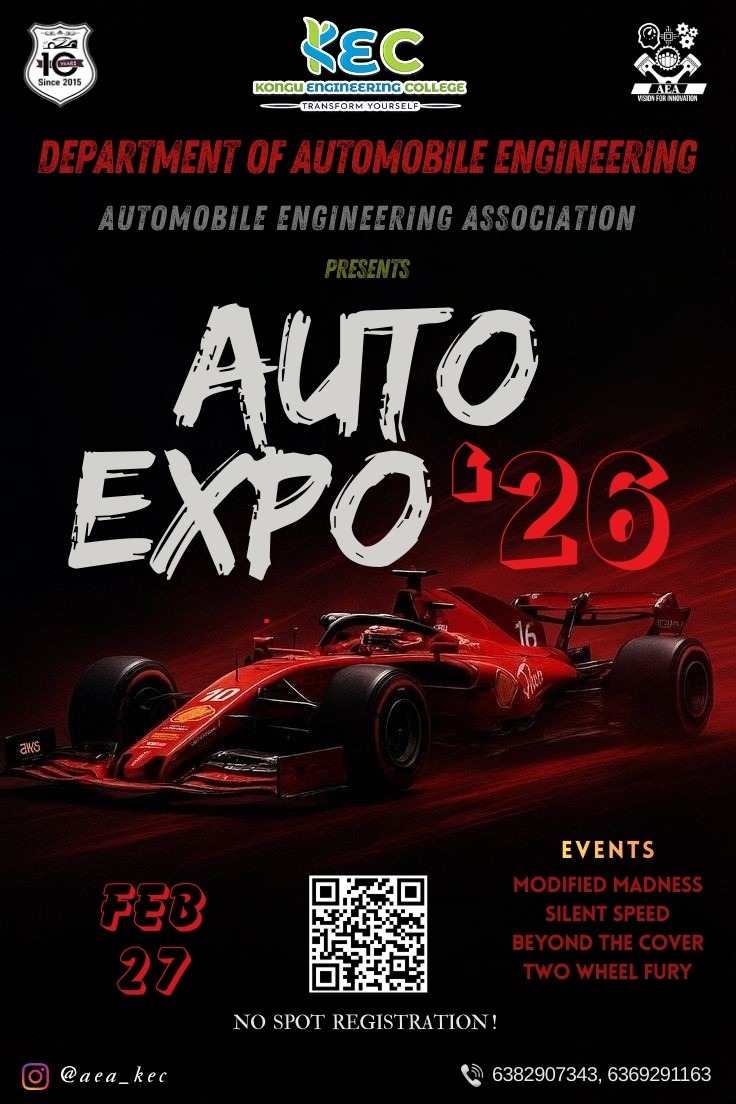 Auto Expo 2026 Workshop Poster 