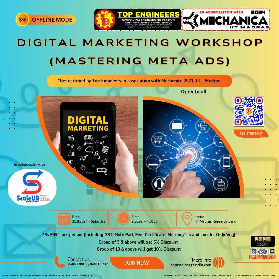 Digital Marketing Workshop (mastering Meta ads) 2024