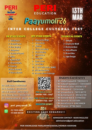 PERI Paayumoli 2K26