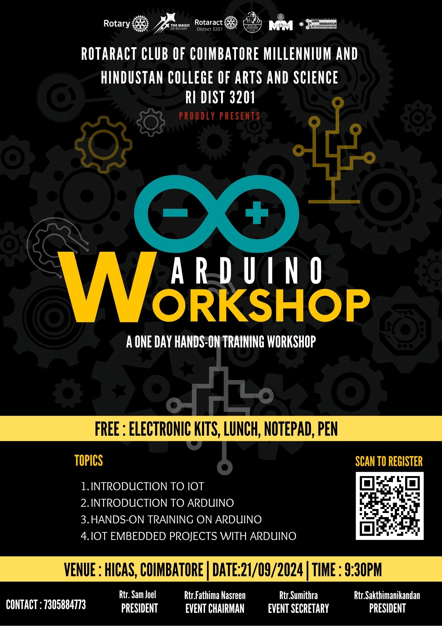Arduino Workshop 2024, Hindusthan College of Arts and Science ...