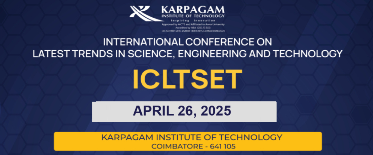 International Conference on Latest Trends in Science, Engineering and Technology ICLTSET'25