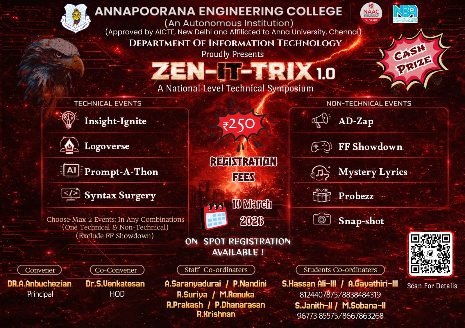 Zen-IT-Trix 2026 Technical Symposium Poster 