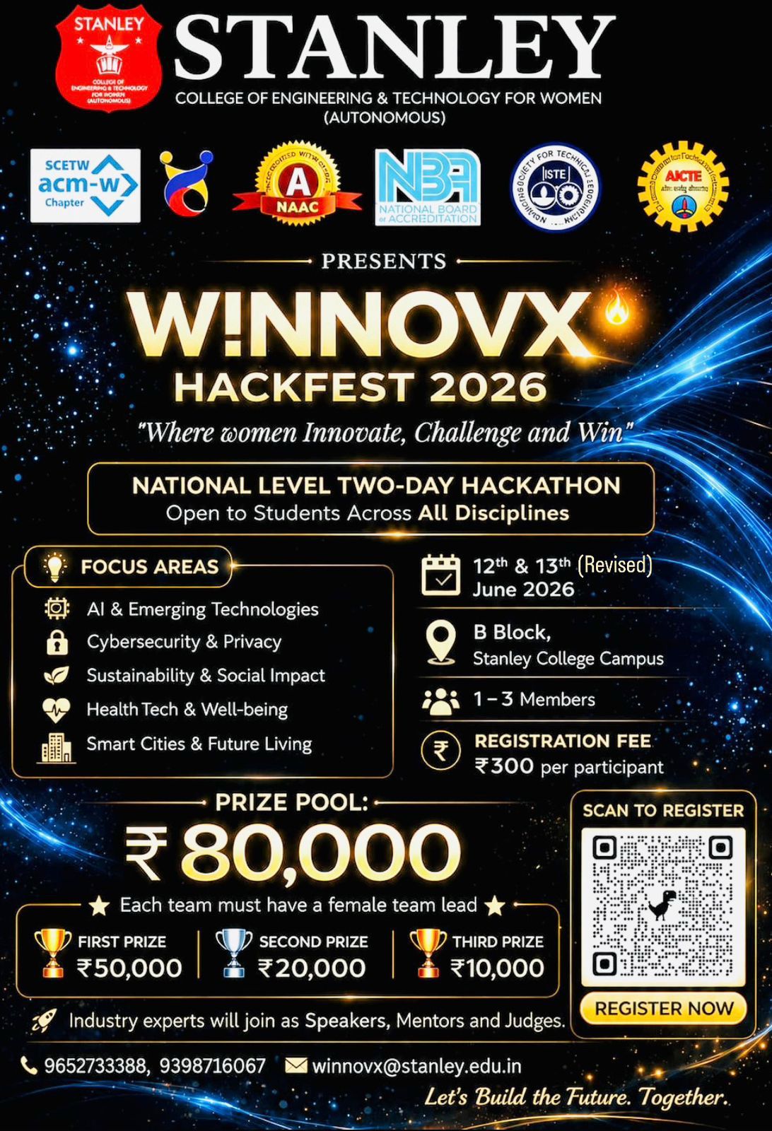 WINNOVX Hackfest 2026 Hackathon Poster 
