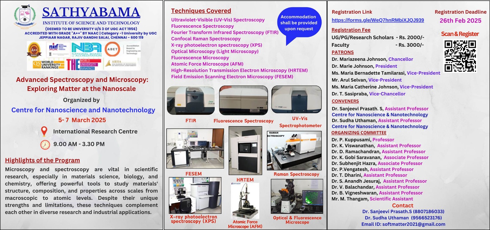 Advanced Spectroscopy and Microscopy: Exploring Matter at the Nanoscale 2025