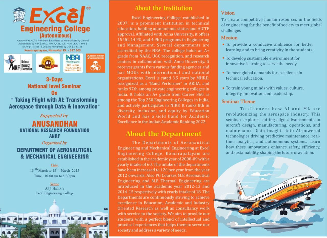 Seminar on Taking Flight with AI : Transforming Aerospace through Data and Innovation